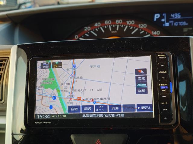 タント Ｘ　ＳＡＩＩＩ　４ＷＤ　メモリーナビ　フルセグＴＶ　リアカメラ　スマートキー　衝突軽減ブレーキ　片側パワスラ　シートヒーター　Ｂｌｕｅｔｏｏｔｈ　社外１４インチ鉄　ＥＴＣ（19枚目）