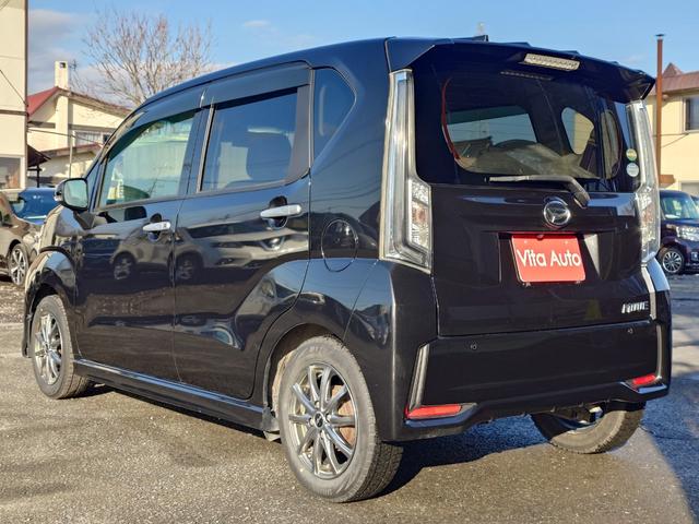 ムーヴ カスタム　Ｘリミテッド　ＳＡＩＩＩ　４ＷＤ　メモリーナビ　フルセグＴＶ　リアカメラ　スマートキー　ＨＩＤヘッドライト　衝突軽減ブレーキ　シートヒーター　Ｂｌｕｅｔｏｏｔｈ　社外１４インチアルミ（9枚目）