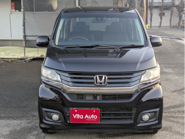 Ｎ－ＷＧＮカスタム Ｇ・Ａパッケージ　４ＷＤ　メモリーナビ　ワンセグＴＶ　リアカメラ　スマートキー　ＨＩＤヘッドライト　衝突軽減ブレーキ　前後ドラレコ　Ｂｌｕｅｔｏｏｔｈ　クルコン　社外１４インチアルミ（4枚目）