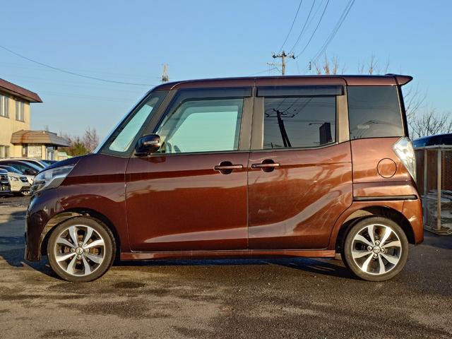 デイズルークス ハイウェイスター　Ｘ　Ｇパッケージ　４ＷＤ　ＳＤナビ　フルセグＴＶ　全方位カメラ　スマートキー　ＨＩＤヘッドライト　衝突軽減ブレーキ　両側パワスラ　前ドラレコ　シートヒーター　Ｂｌｕｅｔｏｏｔｈ　純正１５インチアルミ　ＥＴＣ（7枚目）