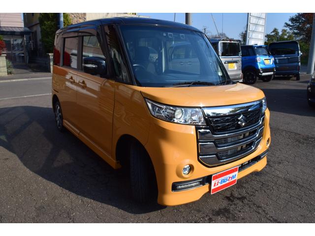 スペーシアカスタムＺ ベースグレード　デュアルカメラブレーキサポート　全方位モニター付メモリーナビ装着車　本州仕入れ　パワースライドドア　スズキ純正ナビ　フルセグＴＶ　Ｂｌｕｅｔｏｏｔｈ　ＥＴＣ　シートヒーター　スズキ純正ＡＷ（6枚目）