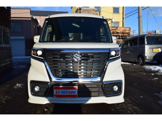 スペーシアカスタム ハイブリッドGS 4WD 本州仕入れ フルセグTV対応ナビ Bluetooth アイドリングストップ パワースライドドア シートヒーター ミラーヒーター プッシュスタート スマートキー LEDヘッドライト(11枚目)