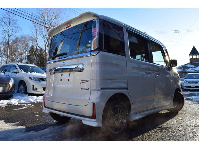 スペーシアカスタム ハイブリッドGS 4WD 本州仕入れ フルセグTV対応ナビ Bluetooth アイドリングストップ パワースライドドア シートヒーター ミラーヒーター プッシュスタート スマートキー LEDヘッドライト(17枚目)