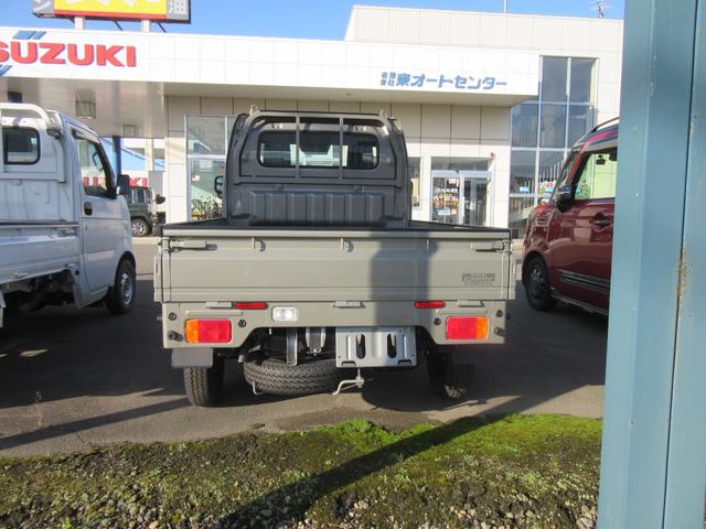 キャリイトラック KCエアコン・パワステ 4WD パワーウインド キーレス レーダーブレーキ アッパーメンバーガード スタッドレスホイール付(4枚目)