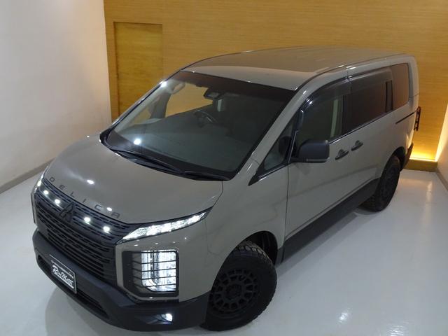 デリカＤ：５ Ｐ　４ＷＤ／本州仕入／７人乗／１オーナー／寒冷地／自社アッシュカーキ全塗装／新マッドヴァンス＆オプカン／新ヘッド＆テールガード／１０型ナビＴＶブルートゥースＤＶＤ／フリップＭ／全方位／両側電動／電動ゲート（15枚目）