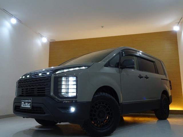 デリカＤ：５ Ｐ　４ＷＤ／本州仕入／７人乗／１オーナー／寒冷地／自社アッシュカーキ全塗装／新マッドヴァンス＆オプカン／新ヘッド＆テールガード／１０型ナビＴＶブルートゥースＤＶＤ／フリップＭ／全方位／両側電動／電動ゲート（25枚目）