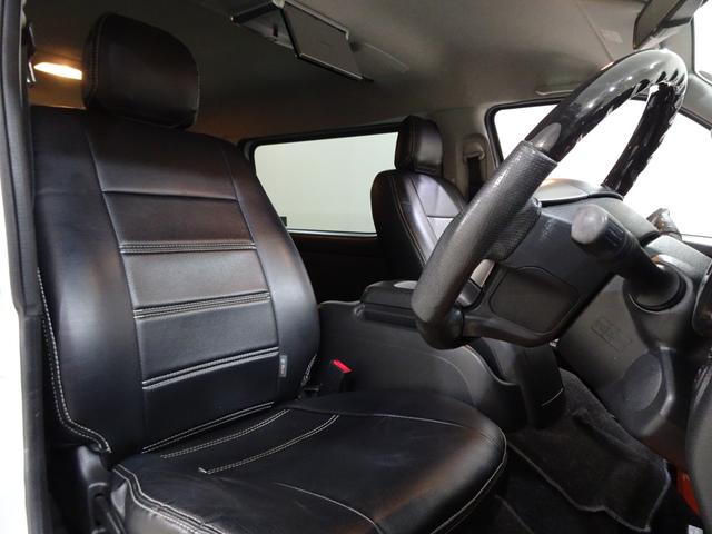 ハイエースワゴン ＧＬ　本州仕入／１０人乗り／新丸目キット／新マッドヴァンス＆オプカン／チッピング塗装／Ｆハーフエアロ／ナビＴＶブルートゥースＤＶＤ／フリップダウン／ＥＴＣ／Ｂカメラ／革調シートカバー／パワスラ／リアヒーター（60枚目）