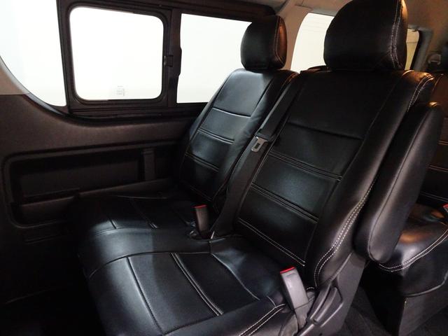 ハイエースワゴン ＧＬ　本州仕入／１０人乗り／新丸目キット／新マッドヴァンス＆オプカン／チッピング塗装／Ｆハーフエアロ／ナビＴＶブルートゥースＤＶＤ／フリップダウン／ＥＴＣ／Ｂカメラ／革調シートカバー／パワスラ／リアヒーター（63枚目）