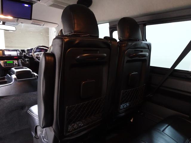 ハイエースワゴン ＧＬ　本州仕入／１０人乗り／新丸目キット／新マッドヴァンス＆オプカン／チッピング塗装／Ｆハーフエアロ／ナビＴＶブルートゥースＤＶＤ／フリップダウン／ＥＴＣ／Ｂカメラ／革調シートカバー／パワスラ／リアヒーター（64枚目）