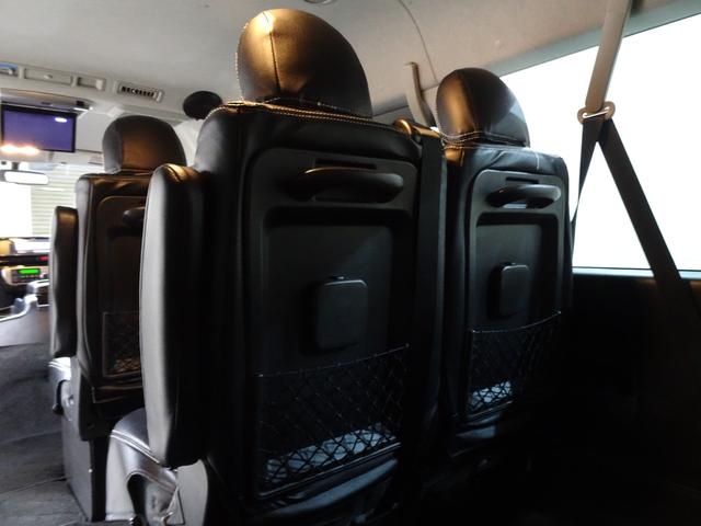 ハイエースワゴン ＧＬ　本州仕入／１０人乗り／新丸目キット／新マッドヴァンス＆オプカン／チッピング塗装／Ｆハーフエアロ／ナビＴＶブルートゥースＤＶＤ／フリップダウン／ＥＴＣ／Ｂカメラ／革調シートカバー／パワスラ／リアヒーター（66枚目）