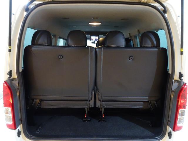 ハイエースワゴン ＧＬ　本州仕入／１０人乗り／新丸目キット／新マッドヴァンス＆オプカン／チッピング塗装／Ｆハーフエアロ／ナビＴＶブルートゥースＤＶＤ／フリップダウン／ＥＴＣ／Ｂカメラ／革調シートカバー／パワスラ／リアヒーター（72枚目）