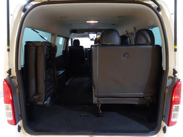 ハイエースワゴン ＧＬ　本州仕入／１０人乗り／新丸目キット／新マッドヴァンス＆オプカン／チッピング塗装／Ｆハーフエアロ／ナビＴＶブルートゥースＤＶＤ／フリップダウン／ＥＴＣ／Ｂカメラ／革調シートカバー／パワスラ／リアヒーター（73枚目）