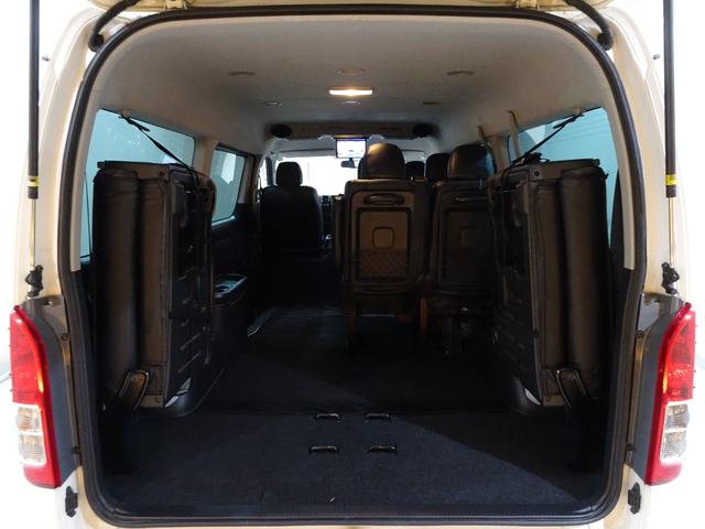 ハイエースワゴン ＧＬ　本州仕入／１０人乗り／新丸目キット／新マッドヴァンス＆オプカン／チッピング塗装／Ｆハーフエアロ／ナビＴＶブルートゥースＤＶＤ／フリップダウン／ＥＴＣ／Ｂカメラ／革調シートカバー／パワスラ／リアヒーター（74枚目）