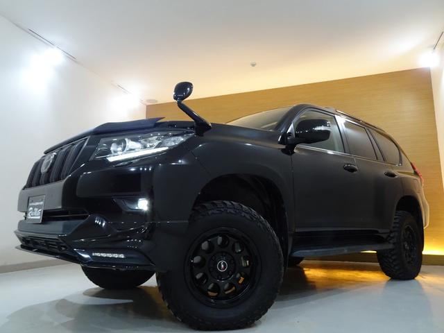 ランドクルーザープラド ＴＸ　後期型／本州仕入／リフトアップ／サンルーフ／ＴＲＤスポイラー／モデリスタマフラー／バグガード／リアバンパーガード／革調シートカバー／ナビＴＶブルートゥースＤＶＤ／リアモニター／ドラレコ／ＩＤＬＥＵＰ（23枚目）