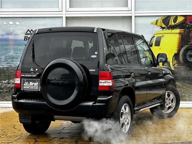 パジェロイオ パールパッケージ　ナビエディション　走行距離３６７００キロ　運転席助手席エアバック　純正アルミホイール　電動格納ドアミラー　オートエアコン　ＡＢＳ　背面タイヤ　社外ドライブレコーダー（8枚目）