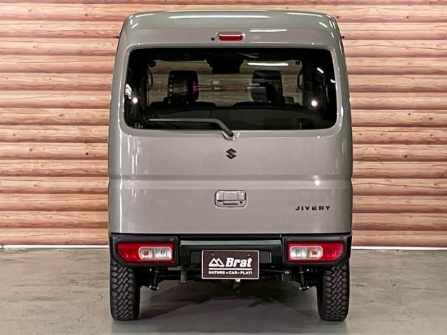 エブリイ ジョインターボ　１４ＡＷ　エクストリームＪ　ＸＪ０４　マックトレックエクストリームＲ／Ｔ　タナベ　リフトアップキット　ジムリイ　フェイスチェンジキット　ＪＩＶＥＲＹエンブレム　ナチュラルウッドハンドル　オートライト（25枚目）