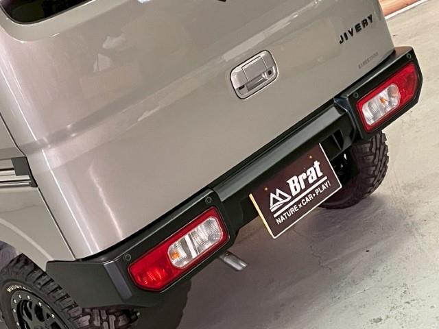エブリイ ジョインターボ　１４ＡＷ　エクストリームＪ　ＸＪ０４　マックトレックエクストリームＲ／Ｔ　タナベ　リフトアップキット　ジムリイ　フェイスチェンジキット　ＪＩＶＥＲＹエンブレム　ナチュラルウッドハンドル　オートライト（36枚目）