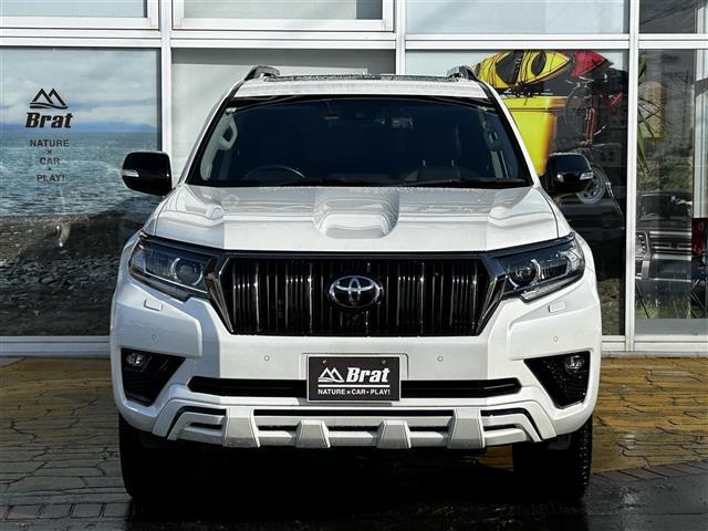 ランドクルーザープラド ＴＸ　Ｌパッケージ・ブラックエディション　メーカーオプションナビ　全方位カメラ　フルセグＴＶ　マルチテレインモニター　サンルーフ　アドミレイションエアロ（前後）　ＲＡＹＳ２０インチアルミホイール　コーナーセンサー　デジタルインナーミラー（2枚目）