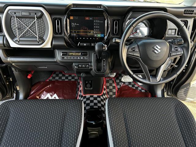 ハスラー ハイブリッドＸターボ　純正メーカーナビ　フルセグＴＶ　全方位カメラ　クルーズコントロール　前席シートヒーター　アイドリングストップ　パドルシフト　ＬＥＤヘッドライト　ＬＥＤフォグランプ　プッシュスタート　スマートキー（10枚目）