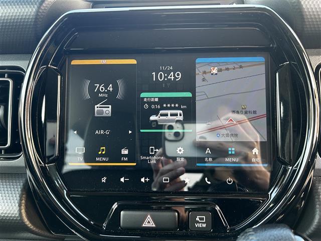 ハスラー ハイブリッドＸターボ　純正メーカーナビ　フルセグＴＶ　全方位カメラ　クルーズコントロール　前席シートヒーター　アイドリングストップ　パドルシフト　ＬＥＤヘッドライト　ＬＥＤフォグランプ　プッシュスタート　スマートキー（12枚目）