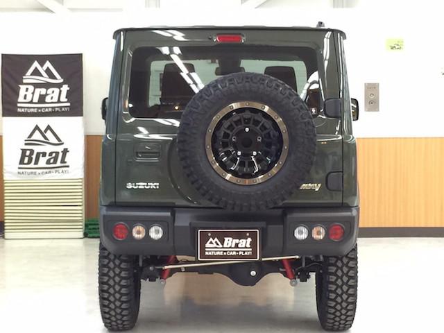 XC 本州仕入 禁煙車 オリジン16インチAW BFグッドリッヂM/T FARM2インチリフトUP クルコン テールランプガーニッシュ ハニカミメッシュグリル ステンレス製シルバーヘアライン 迷彩ステッカー(16枚目)