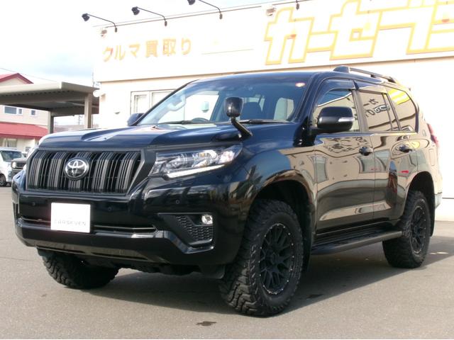 ランドクルーザープラド ＴＸ　Ｌパッケージ　マットブラックエディション　４ＷＤ　衝突被害軽減ブレーキ　純正ドライブレコーダー　アダプティブクルーズコントロール　ブラックレザーシート　前席パワーシート　オートハイビーム　ヘッドライトウォッシャー　シートヒーター（4枚目）