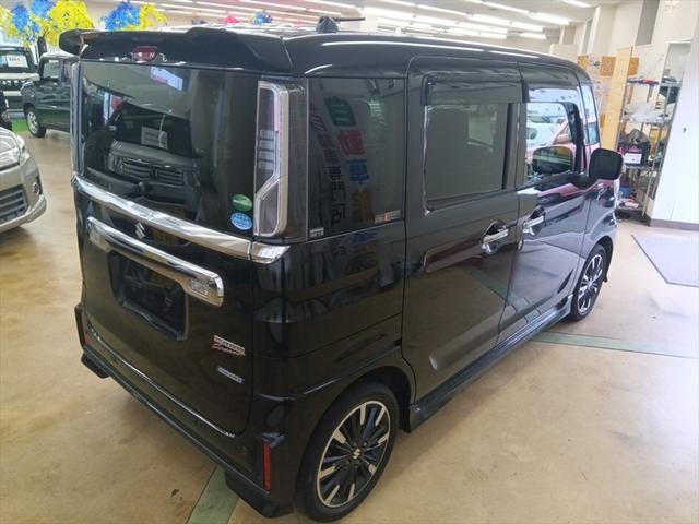 スペーシアカスタム ハイブリッドXS 4WD 衝突軽減ブレーキ Bluetooth 社外ナビTV 両側パワースライドドア シート・ミラーヒーター 誤発進抑制装置 横滑り防止装置 W・サイドエアバッグ ABS スマートキー プッシュスタート(3枚目)