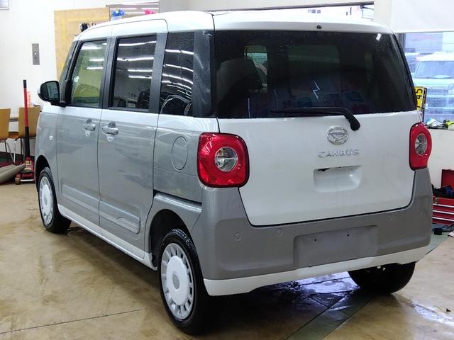 ムーヴキャンバス ストライプスG 4WD 衝突軽減ブレーキ 両側パワースライドドア シートヒーター ミラーヒーター スマートキー アイドリングストップ LEDヘッドライト ABS 誤発進抑制装置 横滑り防止装置(8枚目)