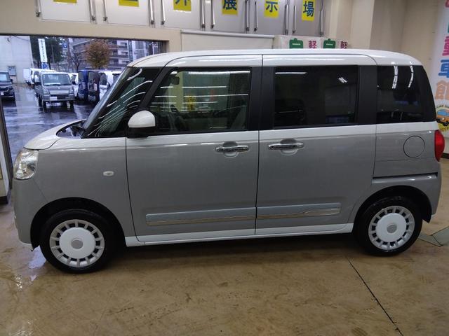 ムーヴキャンバス ストライプスG 4WD 衝突軽減ブレーキ 両側パワースライドドア シートヒーター ミラーヒーター スマートキー アイドリングストップ LEDヘッドライト ABS 誤発進抑制装置 横滑り防止装置(9枚目)