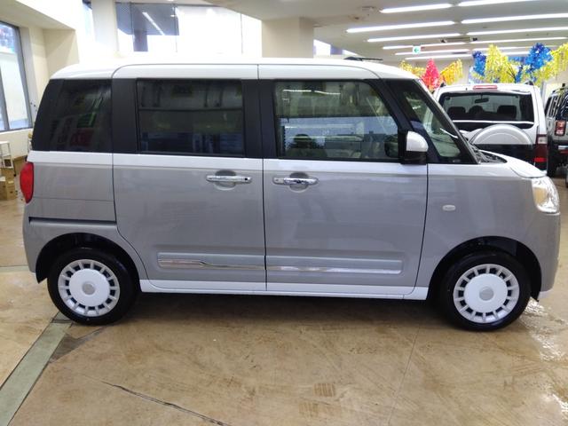 ムーヴキャンバス ストライプスG 4WD 衝突軽減ブレーキ 両側パワースライドドア シートヒーター ミラーヒーター スマートキー アイドリングストップ LEDヘッドライト ABS 誤発進抑制装置 横滑り防止装置(10枚目)