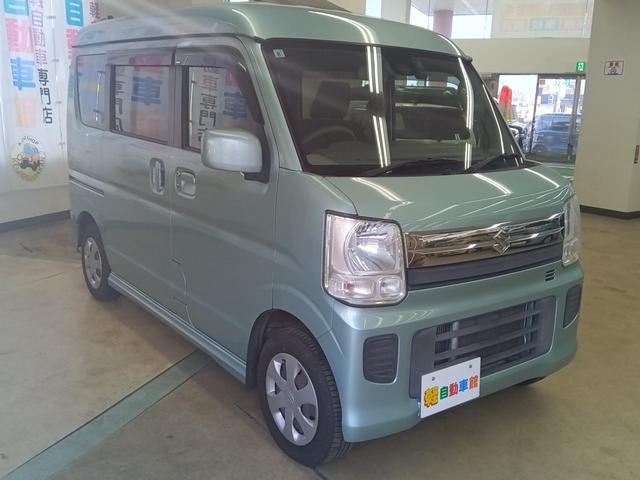 エブリイワゴン ＪＰターボ　４ＷＤ　衝突軽減ブレーキ　バックカメラ　ドラレコ　社外ナビＴＶ　ＥＴＣ　シートヒーター　横滑り防止装置　Ｗエアバック　スマートキー　プッシュスタート　パワステ　エアコン　ＡＢＳ　盗難警報装置　ＵＳＢ（4枚目）