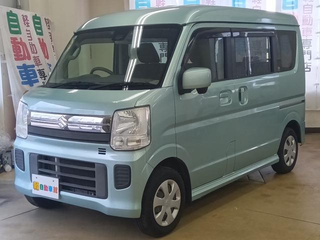 エブリイワゴン ＪＰターボ　４ＷＤ　衝突軽減ブレーキ　バックカメラ　ドラレコ　社外ナビＴＶ　ＥＴＣ　シートヒーター　横滑り防止装置　Ｗエアバック　スマートキー　プッシュスタート　パワステ　エアコン　ＡＢＳ　盗難警報装置　ＵＳＢ（6枚目）