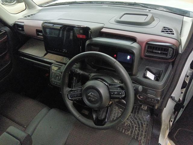 スペーシアカスタム ハイブリッドＸＳターボ　全方位モニター付社外９インチナビＴＶ　スズキコネクト　　衝突軽減ブレーキ　Ｂｌｕｅｔｏｏｔｈ　全方位カメラ・バックカメラ　両側パワースライドドア　ＥＴＣ　シートヒーター　４ＷＤ（14枚目）