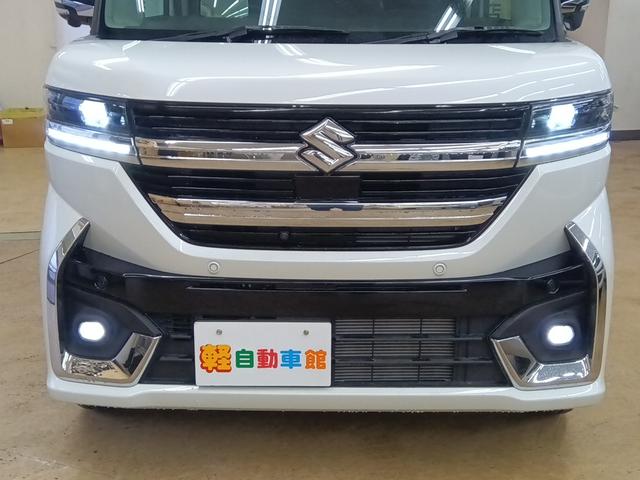 スペーシアカスタム ハイブリッドＸＳターボ　全方位モニター付社外９インチナビＴＶ　スズキコネクト　　衝突軽減ブレーキ　Ｂｌｕｅｔｏｏｔｈ　全方位カメラ・バックカメラ　両側パワースライドドア　ＥＴＣ　シートヒーター　４ＷＤ（47枚目）