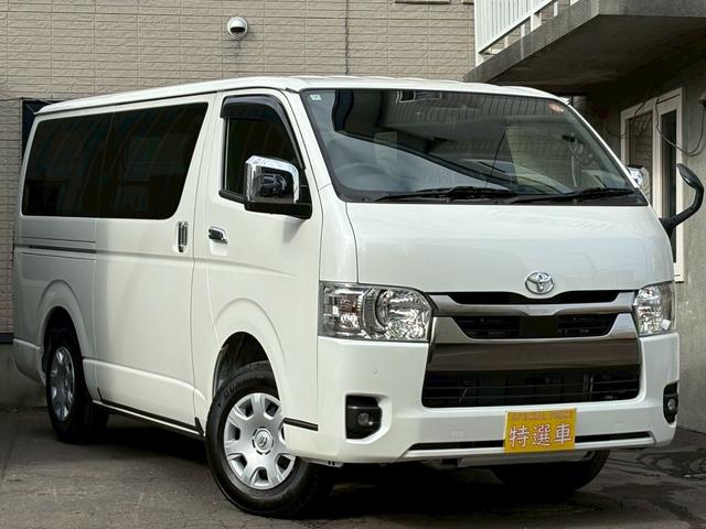 ハイエースバン DターボスーパーGLダークプライムS 4WD 寒冷地仕様 寒冷地仕様 純正マット バイザー エンスタ デジタルインナーミラー 両側パワースライド ステアスイッチ 100V電源 リヤヒーター(6枚目)