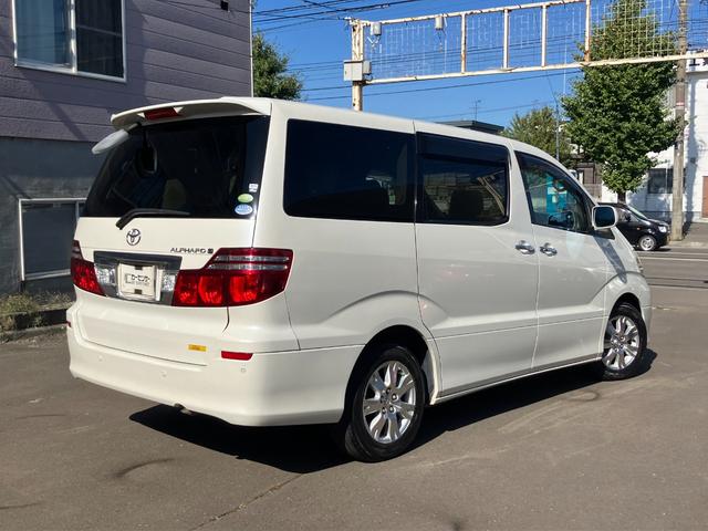 アルファードＧ ＡＸ　Ｌエディション　４ＷＤ　後期型　本州車　夏冬純正アルミ　社外ナビ　ＴＶ　Ｂカメラ、Ｂｌｕｅｔｏｏｔｈ　ＥＴＣ　ＨＩＤ　フォグ　パワースライド　前後障害物センサー　禁煙車　タイミングチェーン（3枚目）