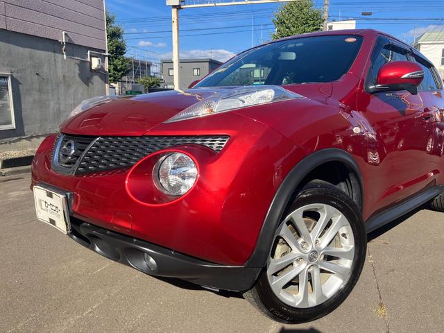 ジューク １６ＧＴ　ＦＯＵＲ　タイプＶ　４ＷＤ　ワンオーナー　夏純正ＡＷ　スタッドレス社外ＡＷ　切り替４ＷＤ　横滑り防止　ＭＴモード　ターボ　純正ナビ　ＴＶ　Ｂカメラ　Ｂｌｕｅｔｏｏｔｈ　インテリキー　Ｐスタート　ＥＴＣ　ＨＩＤ　禁煙車（13枚目）