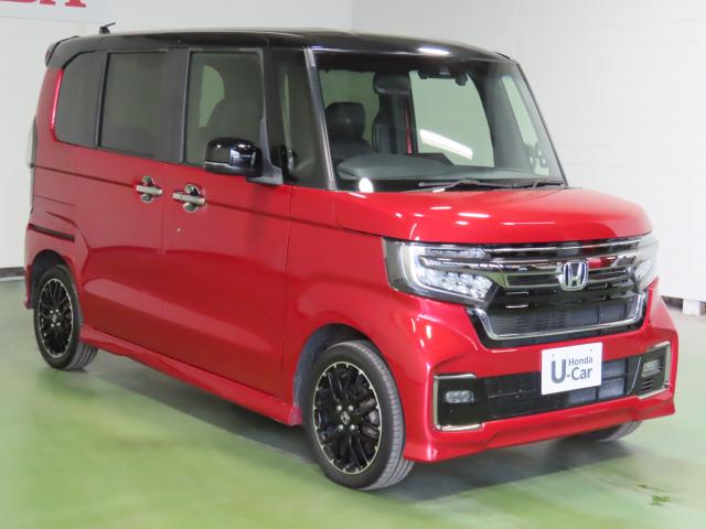 Ｎ－ＢＯＸカスタム Ｌターボ　車検整備付　純正８インチナビ　ナビ連動前後ドラレコ　ＴＶフル　リアカメラ　ＥＴＣ　４ＷＤ　両側電動スライドドア　アルミホイール　シートヒーター　オートクルーズコントロール　ターボ　アイドリングストップ（6枚目）