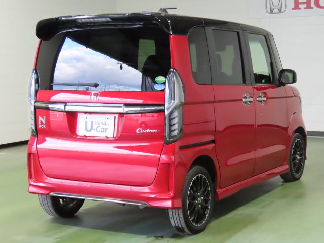 Ｎ－ＢＯＸカスタム Ｌターボ　車検整備付　純正８インチナビ　ナビ連動前後ドラレコ　ＴＶフル　リアカメラ　ＥＴＣ　４ＷＤ　両側電動スライドドア　アルミホイール　シートヒーター　オートクルーズコントロール　ターボ　アイドリングストップ（8枚目）