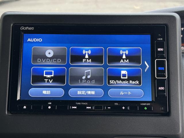 N-BOXカスタム L 車検整備付 純正ナビ ナビ連動前後ドラレコ エンスタ TVフル リアカメラ(3枚目)
