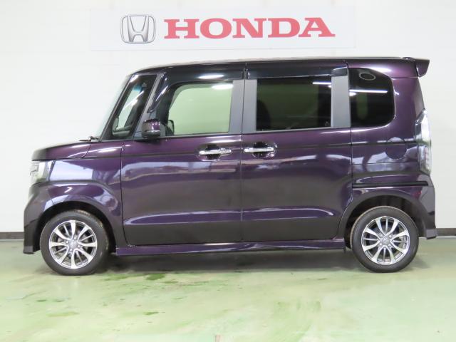Ｎ－ＢＯＸカスタム Ｌ　純正ナビ　ＴＶフル　リアカメラ　ＥＴＣ　４ＷＤ　両側スライド・片側電動　アルミホイール　シートヒーター　オートクルーズコントロール　アイドリングストップ　ＵＳＢ入力端子　衝突防止システム（4枚目）
