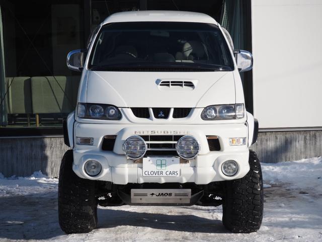 デリカスペースギア シャモニー　４ＷＤ・ボディリフトアップ・ランチョ足回り・サビ少ない本州車両・寒冷地仕様２ＢＴ・サクソンマフラー・ＪＡＯＳアンダーカバー・社外ラテラルロッド・社外ナビ・Ｂカメラ・ＤＶＤ再生・ＥＴＣ・フォグランプ（2枚目）