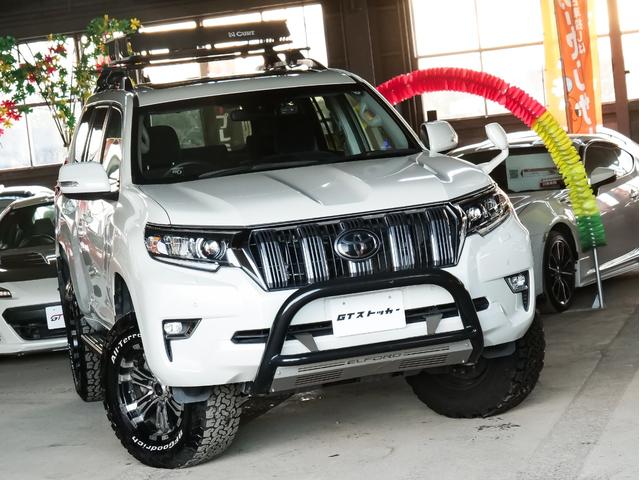 ランドクルーザープラド ＴＸ　ワンオーナー　リフトアップ　ビルシュタイン　純正ナビ　ワンセグ　ＣＤ　Ｂｌｕｅｔｏｏｔｈ　バックカメラ　サンルーフ　レーダークルーズ　ルーフラック　リアラダー　スマートキー　オートハイビーム（22枚目）