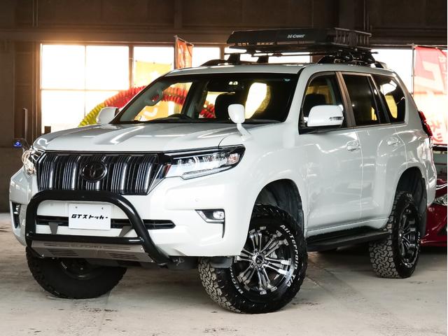ランドクルーザープラド ＴＸ　ワンオーナー　リフトアップ　ビルシュタイン　純正ナビ　ワンセグ　ＣＤ　Ｂｌｕｅｔｏｏｔｈ　バックカメラ　サンルーフ　レーダークルーズ　ルーフラック　リアラダー　スマートキー　オートハイビーム（64枚目）