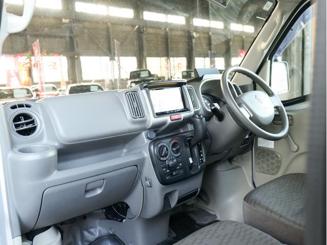 エブリイ ＰＡ　リフトアップ　ストラーダナビ　フルセグ　ＤＶＤ　ＣＤ　Ｂｌｕｅｔｏｏｔｈ　社外１４ＡＷ　マッドタイヤ　社外フロントバンパー　オートライト　レーダーブレーキ　パーキングセンサー　セーフティサポート（24枚目）