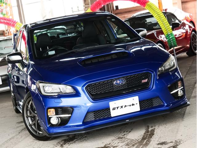 WRX STI STI タイプS 純正BBS18インチアルミ 社外マフラー STIエアロ 純正オプションパナソニックナビ フルセグ CD DVD バックカメラ ETC スマートキー プッシュスタート ハーフレザーシート パワーシート(4枚目)