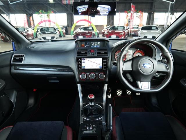 WRX STI STI タイプS 純正BBS18インチアルミ 社外マフラー STIエアロ 純正オプションパナソニックナビ フルセグ CD DVD バックカメラ ETC スマートキー プッシュスタート ハーフレザーシート パワーシート(6枚目)
