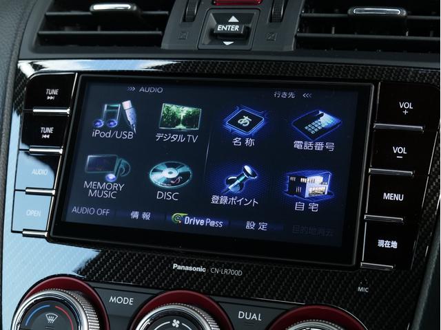 WRX STI STI タイプS 純正BBS18インチアルミ 社外マフラー STIエアロ 純正オプションパナソニックナビ フルセグ CD DVD バックカメラ ETC スマートキー プッシュスタート ハーフレザーシート パワーシート(10枚目)