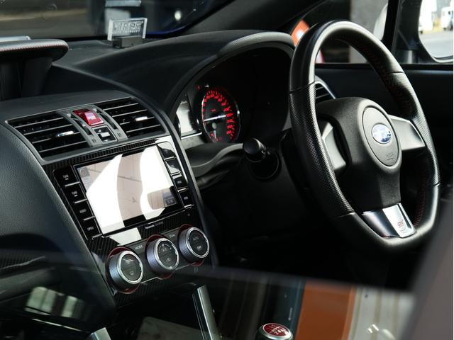 WRX STI STI タイプS 純正BBS18インチアルミ 社外マフラー STIエアロ 純正オプションパナソニックナビ フルセグ CD DVD バックカメラ ETC スマートキー プッシュスタート ハーフレザーシート パワーシート(16枚目)