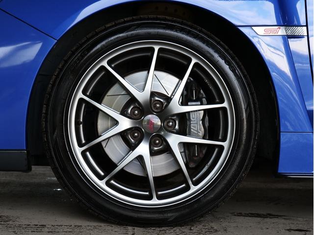 WRX STI STI タイプS 純正BBS18インチアルミ 社外マフラー STIエアロ 純正オプションパナソニックナビ フルセグ CD DVD バックカメラ ETC スマートキー プッシュスタート ハーフレザーシート パワーシート(50枚目)